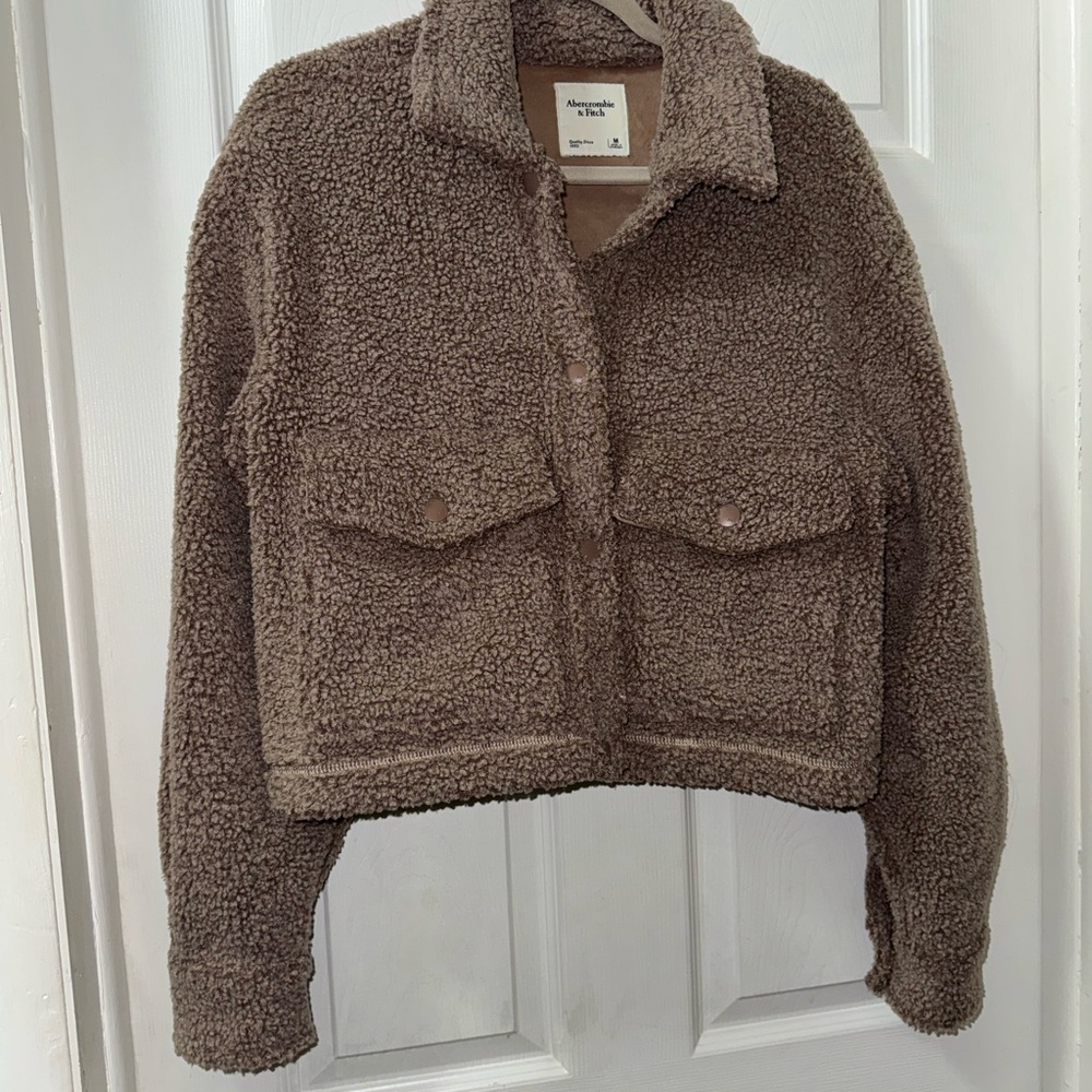 Abercrombie & Fitch Tan Teddy Jacket